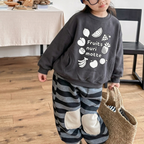 SW裏起毛トップス（チャコール）