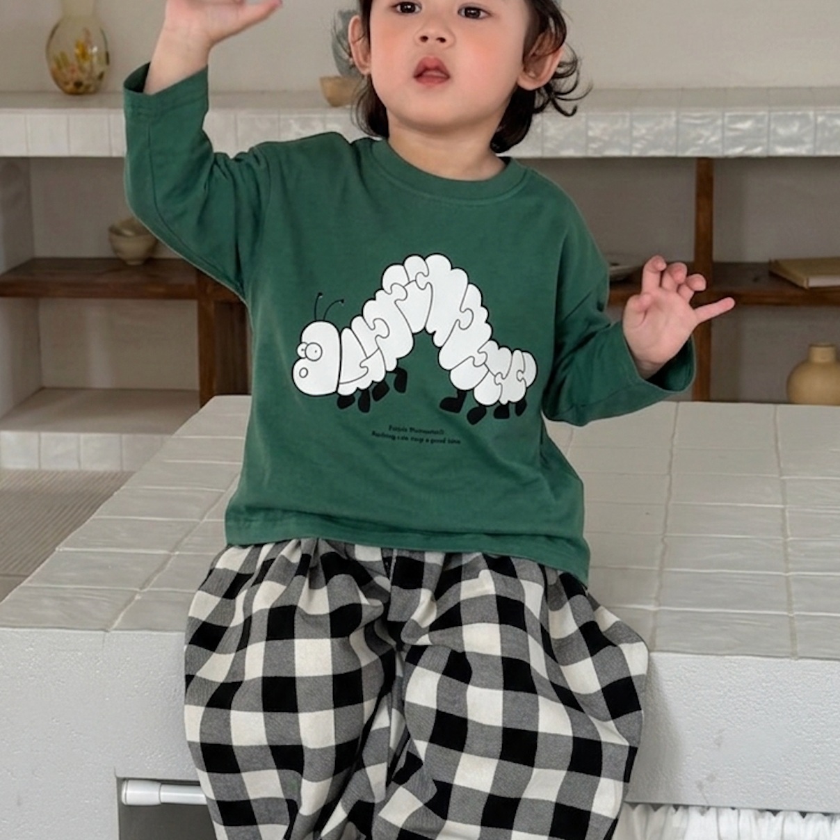 LSカットソー（グリーン）