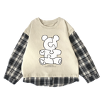 チェック切替カットソー（オフ）