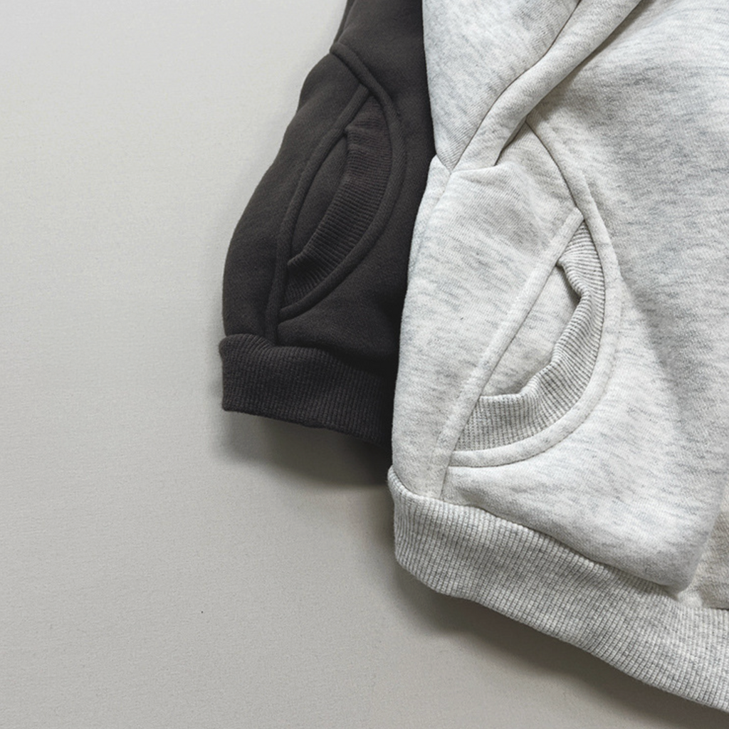 SW裏起毛トップス（チャコール）