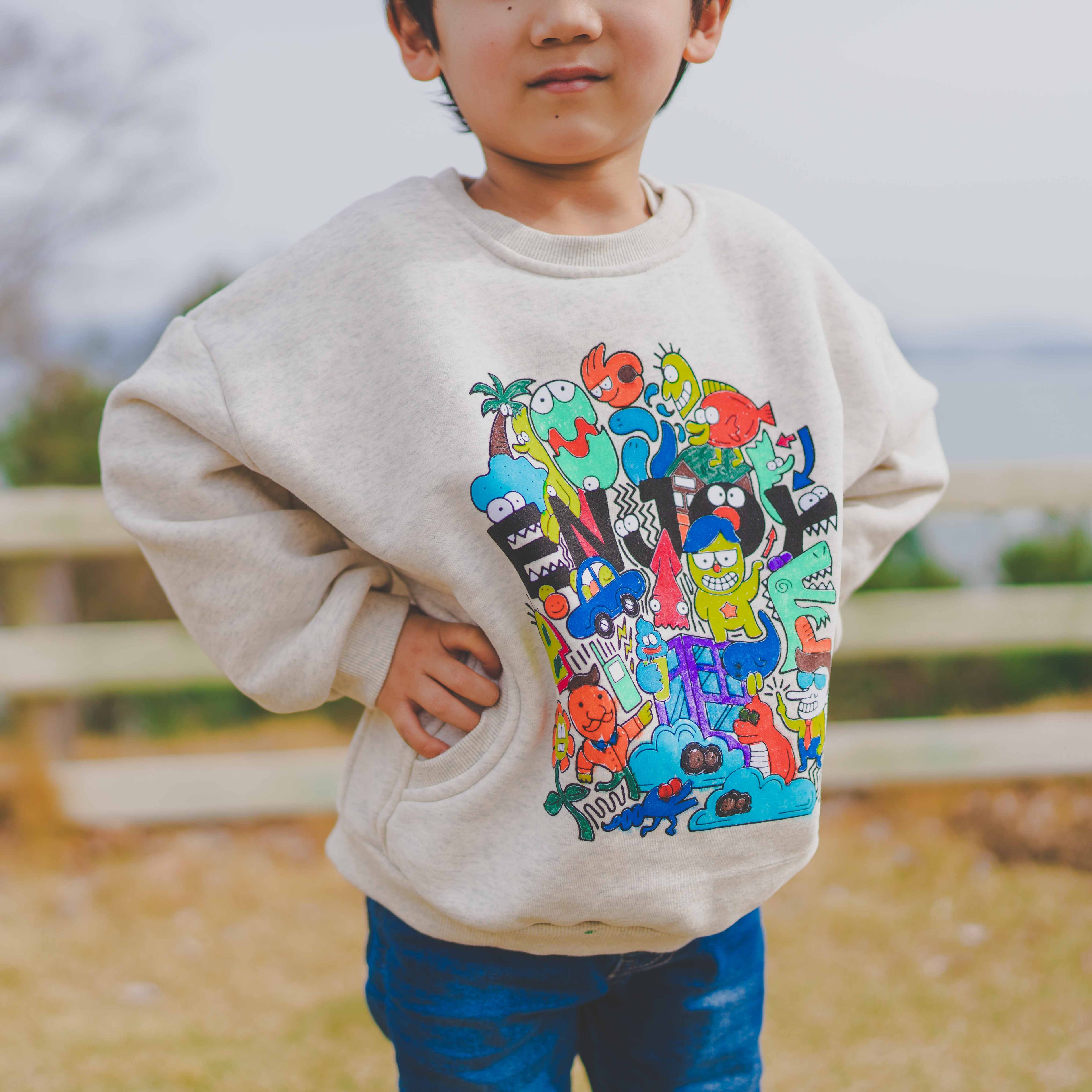 SW裏起毛トップス（グレー）