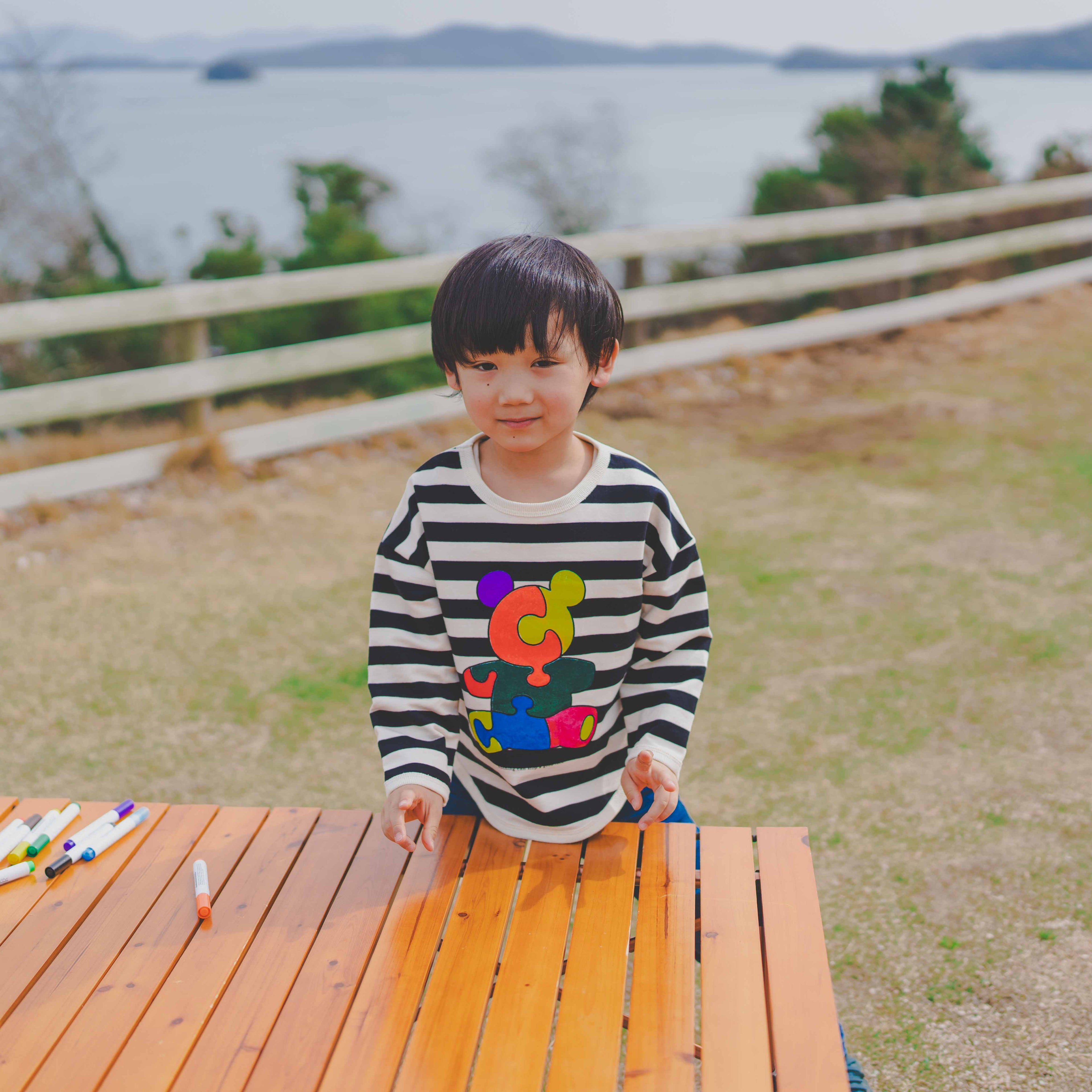 ボーダーPO 黒×白