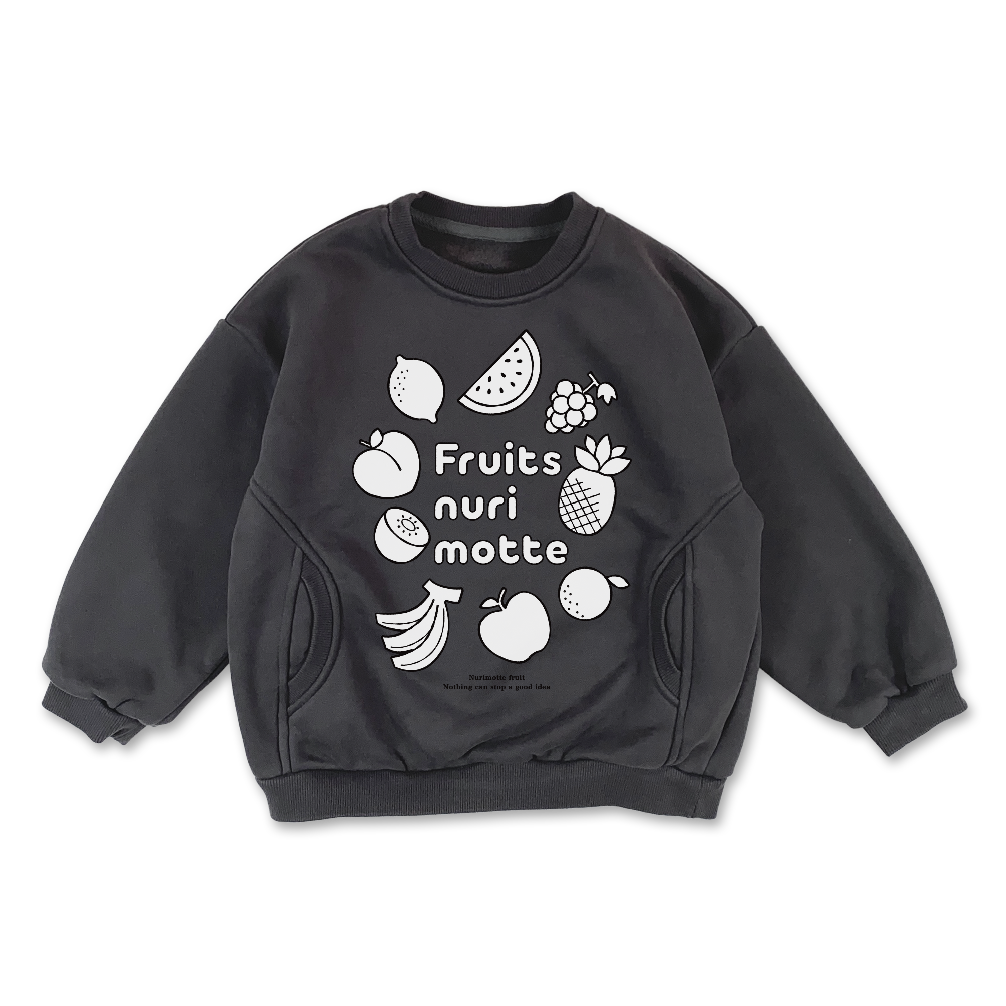 SW裏起毛トップス（チャコール）