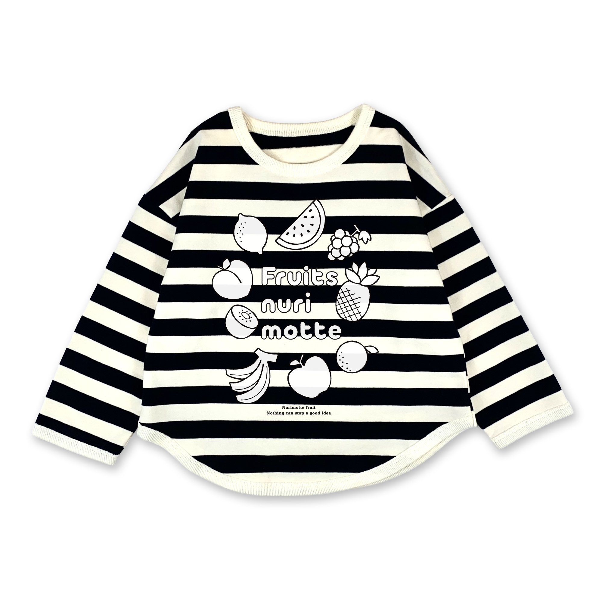 ボーダーPO 黒×白