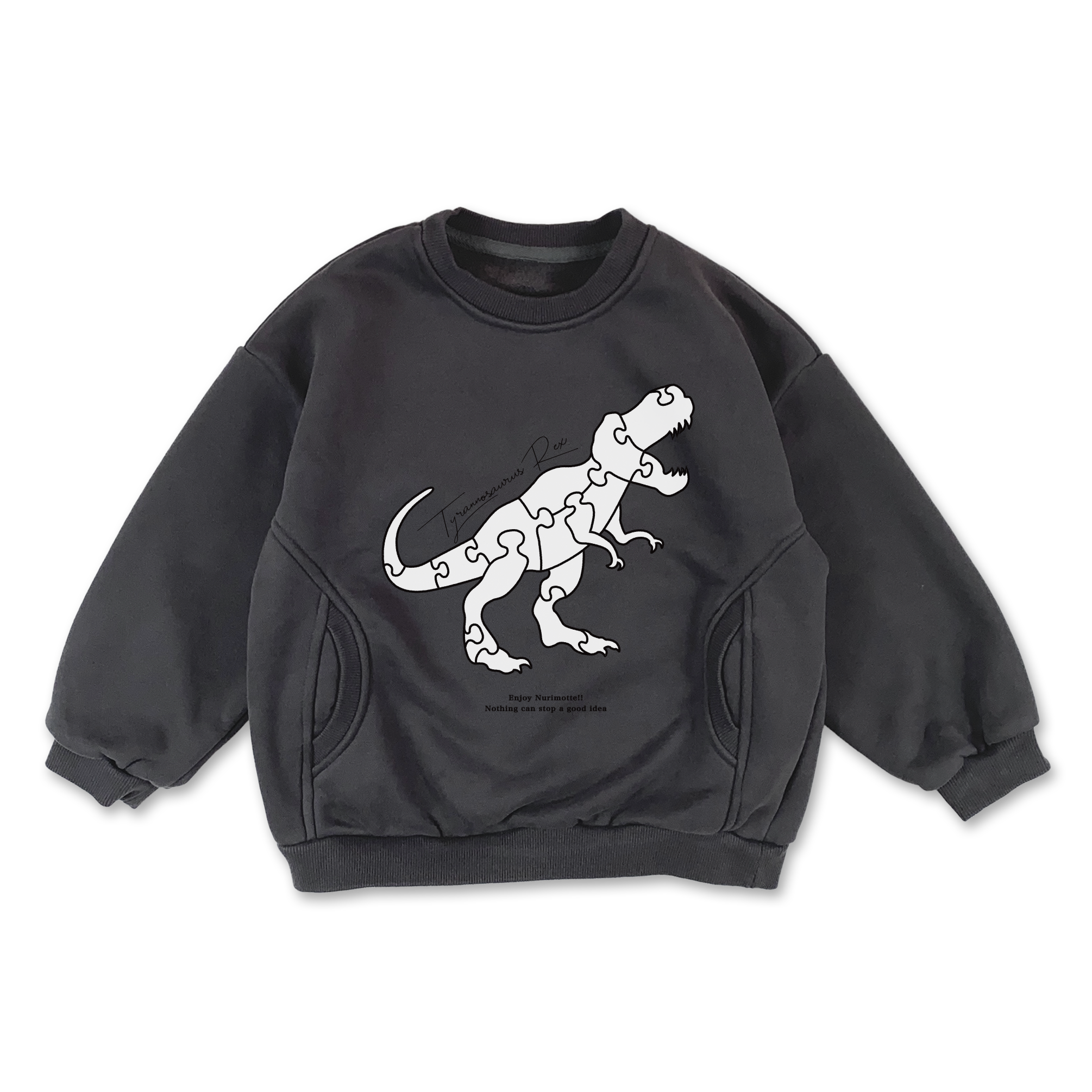 SW裏起毛トップス（チャコール）