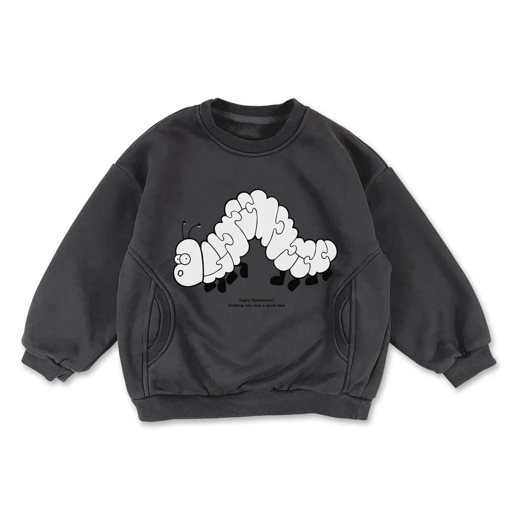 SW裏起毛トップス（チャコール）