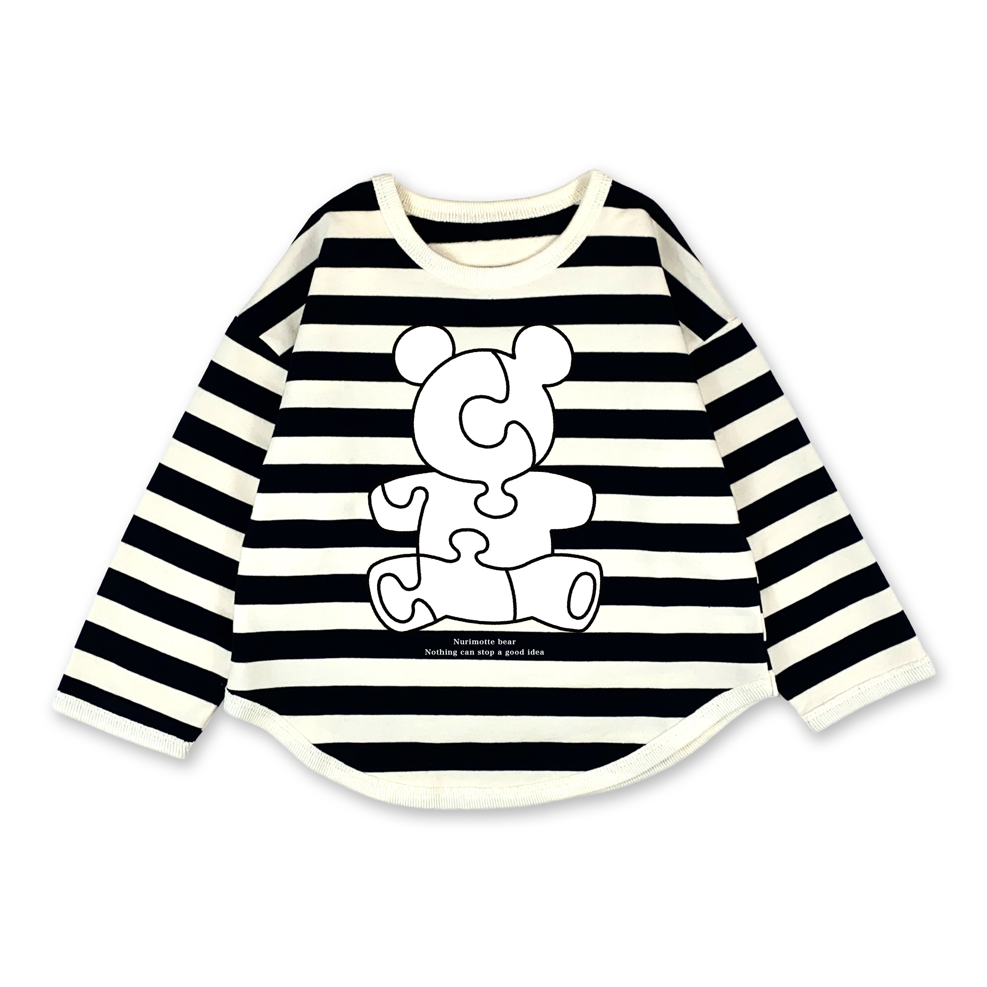 ボーダーPO 黒×白