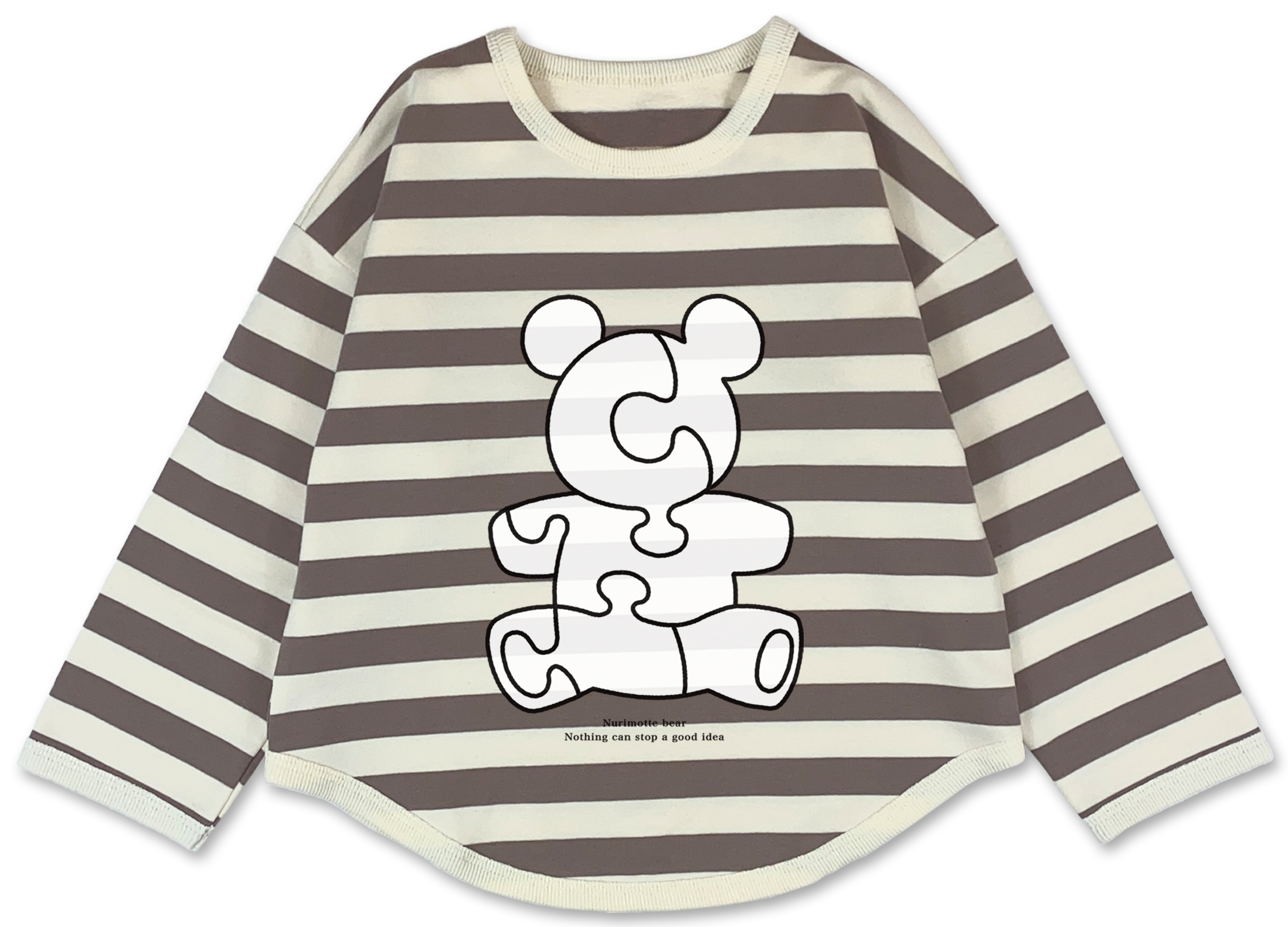 ボーダー柄のヌリモッテ子供服